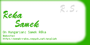 reka samek business card